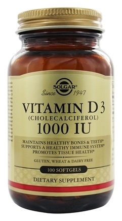 Solgar Vitamin D3 1000 IU 100 softgels