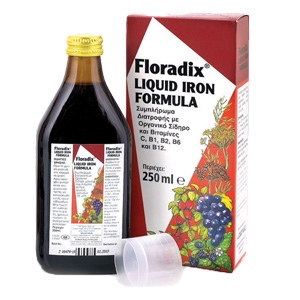 Floradix Βιταμινούχο Συμπλήρωμα με Υγρό Σίδηρο για τη Μείωση της Κούρασης και της Ατονίας 250ml
