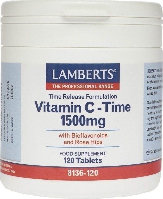 Lamberts Vitamin C Time Release 1500mg 120 ταμπλέτες