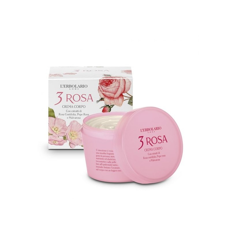 L' Erbolario 3 Rosa Body Cream 200ml