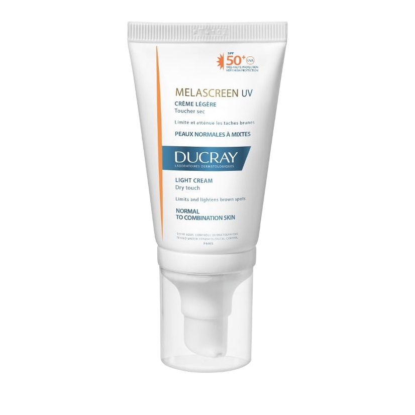 Ducray Promo Melascreen Crème Légère SPF50+, Αντηλιακή Προσώπου για Υπερμελάγχρωση από τον Ήλιο Καν/Μεικτές 40ml