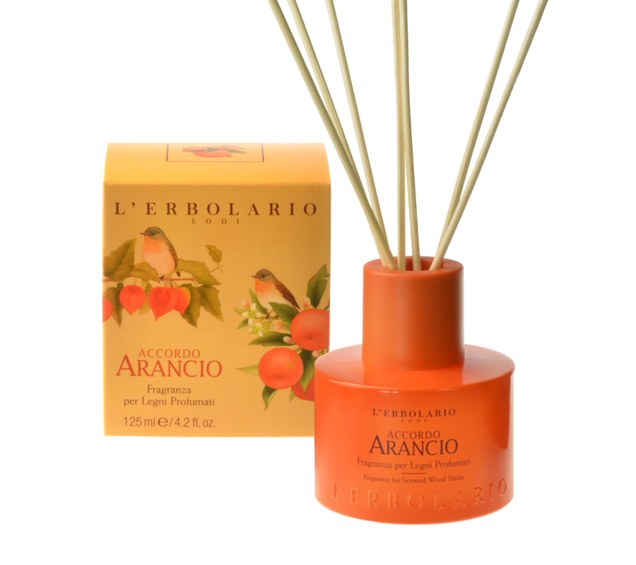 L'Erbolario Accordo Arancio Fragranza per Legni Profumati Αρωματικό Χώρου με Στικ 125ml