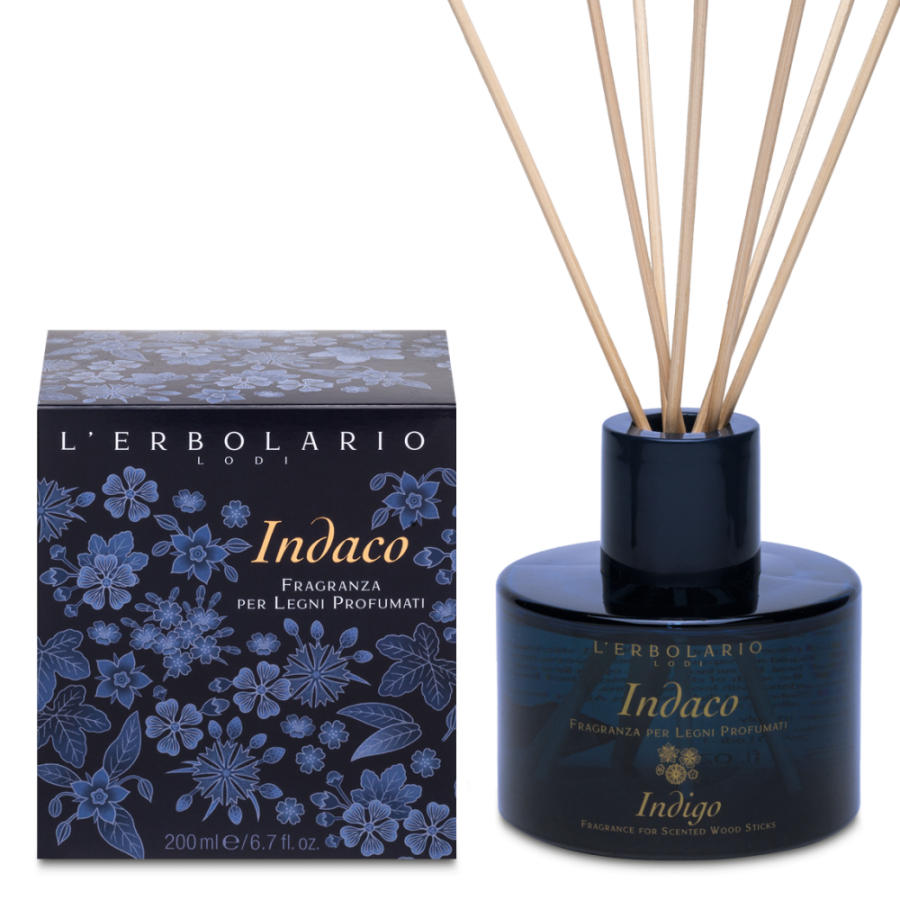 L'Erbolario Indaco Fragranza Per Legni Profumati Αρωματικό Χώρου με Στικ 200ml