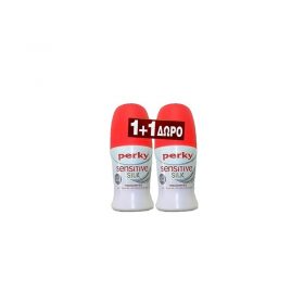 PERKY Roll-on Χωρίς Άρωμα Αποσμητικό 50ml 1+1 ΔΩΡΟ