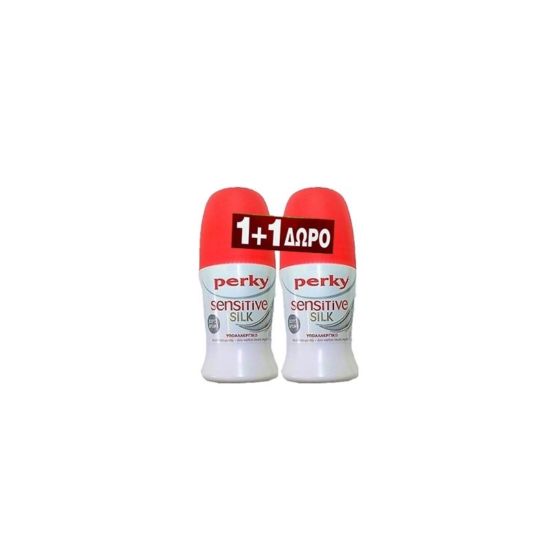 PERKY Roll-on Χωρίς Άρωμα Αποσμητικό 50ml 1+1 ΔΩΡΟ
