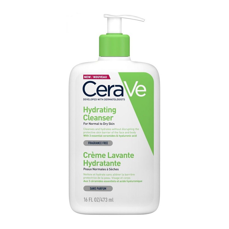 CeraVe Hydrating Cleanser Κρέμα Καθαρισμού Προσώπου & Σώματος 473 ml