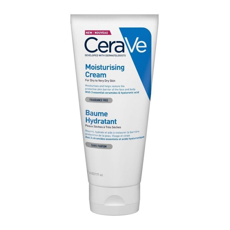 CeraVe Moisturizing Cream, για Πρόσωπο/Σώμα, Ξηρό/Πολύ Ξηρό Δέρμα 177gr