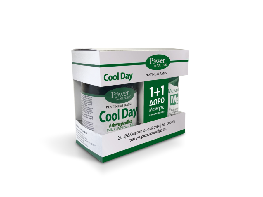 Power Health Promo Classics Platinum Cool Day L-Theanine 30Tabs & ΔΩΡΟ Μαγνήσιο 220mg 10Αναβράζοντα