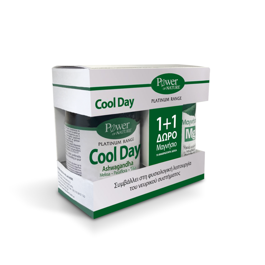 Power Health Promo Classics Platinum Cool Day L-Theanine 30Tabs & ΔΩΡΟ Μαγνήσιο 220mg 10Αναβράζοντα