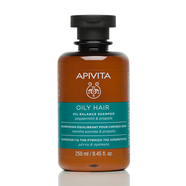 Apivita Oily Hair Shampoo With Peppermint & Propolis 250ml