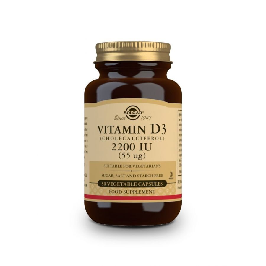 SOLGAR Vitamin D3 (Cholecalciferol) 2200 IU (55 µg)