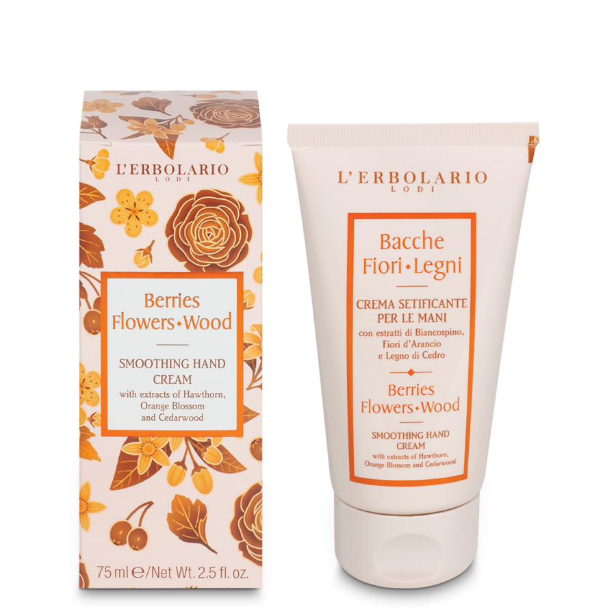 L’Erbolario Bacche Fiori Legni Unisex Smoothing Hand Cream 75ml