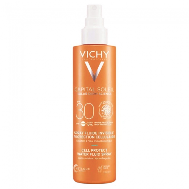 Vichy Capital Soleil Anti-dehydration Spray SPF30 Αντηλιακό για Πρόσωπο & Σώμα 200ml