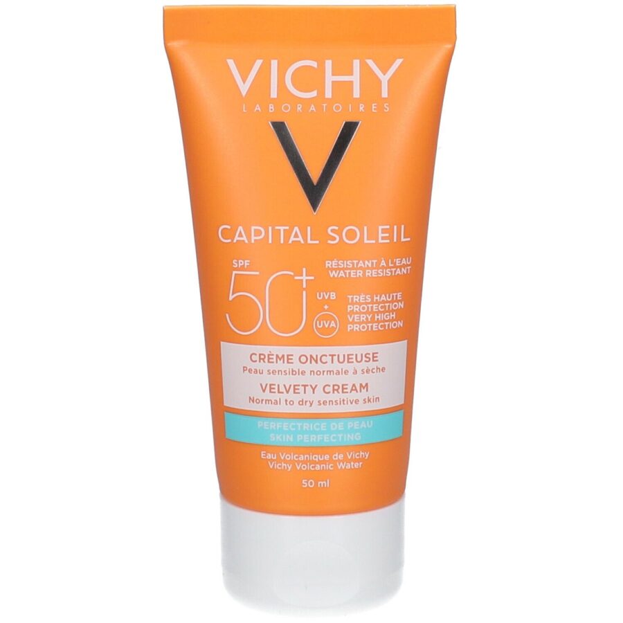 VICHY Capital Soleil Velvety Cream SPF50+ (50ml) - Αντιηλιακή Κρέμα για Βελούδινη Επιδερμίδα