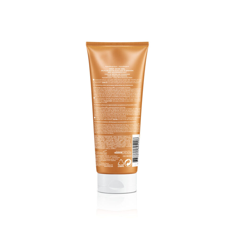 VICHY Capital Soleil Wet Skin Gel Παιδική Αντηλιακή Κρέμα Προσώπου & Σώματος με SPF50+