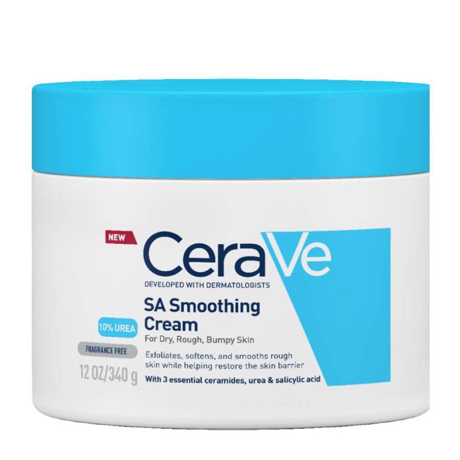 CeraVe SA Smoothing Cream 340g | Ενυδατική & Απολεπιστική Κρέμα με 10% Ουρία για Ξηρή Επιδερμίδα