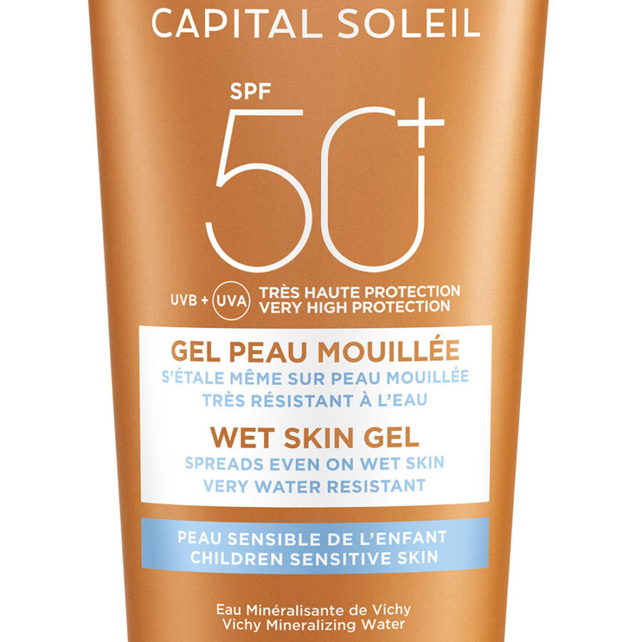 VICHY Capital Soleil Wet Skin Gel Παιδική Αντηλιακή Κρέμα Προσώπου & Σώματος με SPF50+