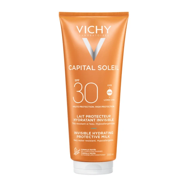 Vichy Capital Soleil Fresh Protective Milk Face & Body SPF30 300ml
