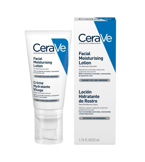 CERAVE PM Facial Moisturising Lotion Ενυδατική Κρέμα Νύχτας Προσώπου για Κανονικό έως Ξηρό Δέρμα 52ml