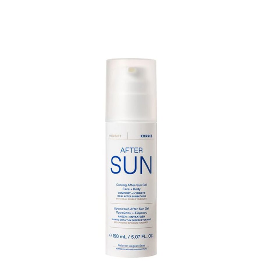 KORRES Yoghurt Cooling After Sun Gel Face & Body Δροσιστικό Γαλάκτωμα- Gel για Πρόσωπο & Σώμα για Μετά τον Ήλιο 150ml
