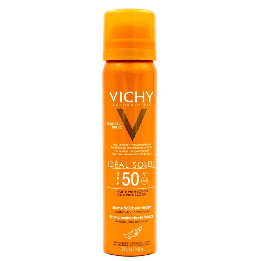 Vichy Ideal Soleil Δροσερό Αντιηλιακό Mist Προσώπου SPF50 75ml