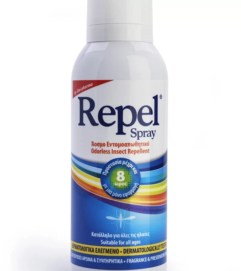 Uni-pharma Repel Spray Άοσμο Εντομοαπωθητικό 100ml
