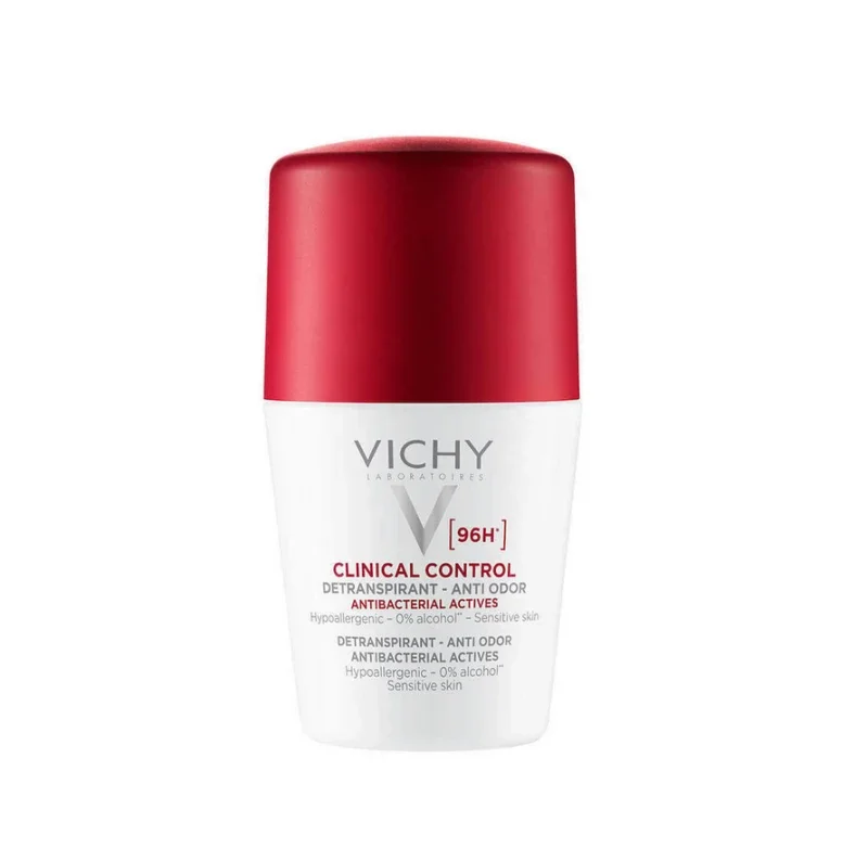 Vichy Clinical Control 96h Detranspirant Anti-Odor Deodorant Roll-on Αποσμητικό για Ευαίσθητες Επιδερμίδες, 50ml
