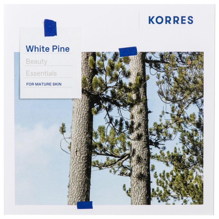 Korres White Pine Beauty Essentials Promo Pack White Pine Ορός Προσώπου για Ώριμες Επιδερμίδες, 30ml, Volcanic Minerals Μάσκαρα, 4ml & Cashmere Kumquat Άρωμα EDT, 10ml, 1σετ