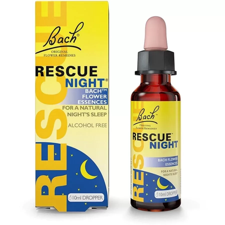 Bach Rescue Night Ανθοΐαμα σε Σταγόνες για Χαλάρωση 10ml