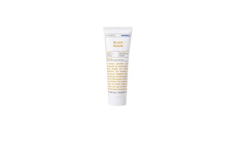Korres Body Milk Black Sugar Ενυδατικό Γαλάκτωμα Σώματος, 125ml