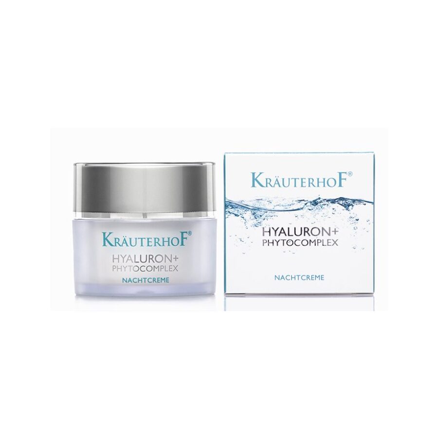 Krauterhof Hyaluron+ Phytocomplex Night Creme Αναπλαστική Θρεπτική Κρέμα Προσώπου Νύχτας με Υαλουρονικό Οξύ & Φυτοσύμπλεγμα, 50ml