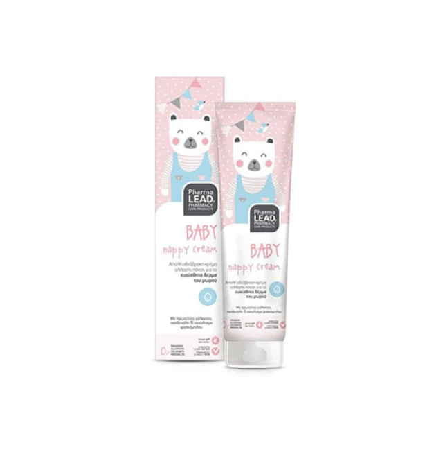Pharmalead Baby Nappy Cream Απαλή Βρεφική Αδιάβροχη Κρέμα Αλλαγής Πάνας, 150ml
