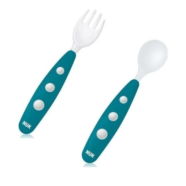 Nuk Easy Learning Εκπαιδευτικό Σετ Κουτάλι-Πιρούνι Mini 8m+ Μπλε