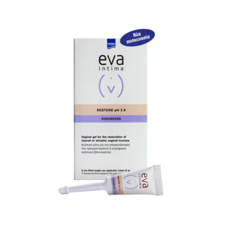 Intermed Eva Intima Restore Κολπική Επουλωτική Γέλη για Τραυματισμούς ή Ήπια Ατροφία, 9τεμ