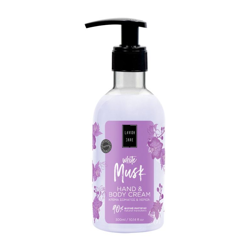 Lavish Care White Musk Hand And Body Cream 300ml - Ενυδατική κρέμα με άρωμα Λευκού Μόσχου