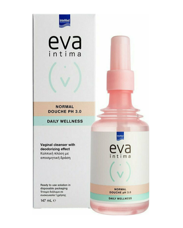 Intermed Eva Intima Normal Douche pH 3.0 Κολπική Πλύση με Αποσμητική Δράση, 147ml