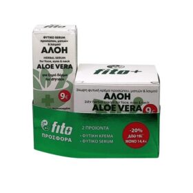 Fito+ Promo Pack Aloe Vera 24ωρη Φυτική Κρέμα Προσώπου, Ματιών & Λαιμού 50ml & Φυτικό serum 30ml
