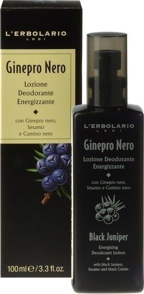 L'ERBOLARIO BLACK JUNIPER ENERGISING DEODORANT LOTION 100ML