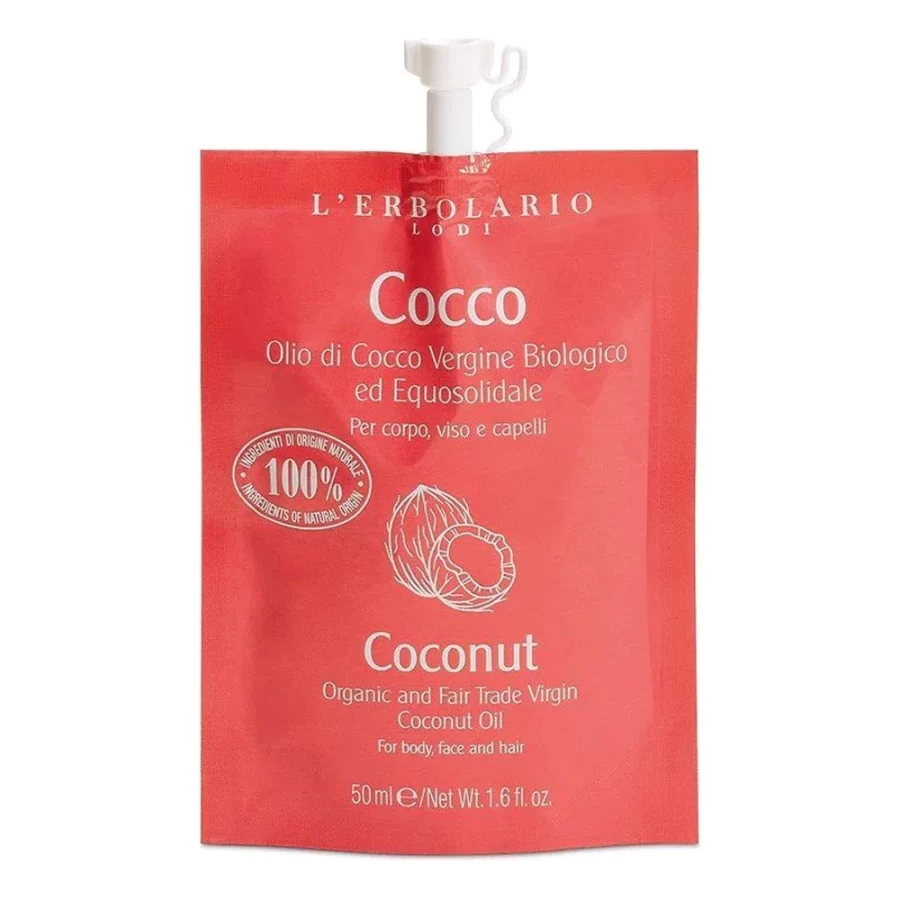 L' Erbolario Cocco Coconut Oil Οργανικό Έλαιο για Μαλλιά Πρόσωπο & Σώμα, 50ml