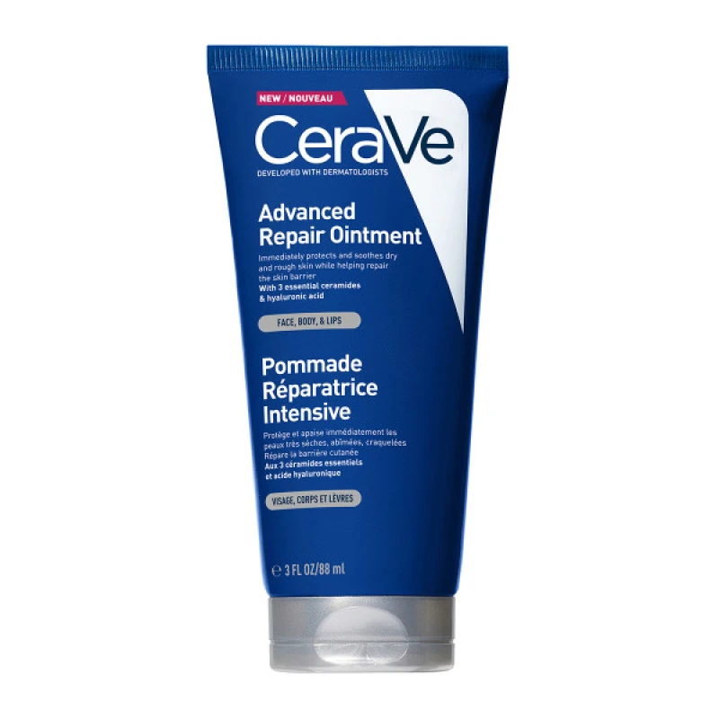CERAVE Advanced Repair Ointment, Επανορθωτική Αλοιφή για Πρόσωπο, Σώμα & Χείλη με 3 Ceramides