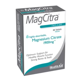 Health Aid MagCitra Magnesium Citrate 1900mg, 60tabs
