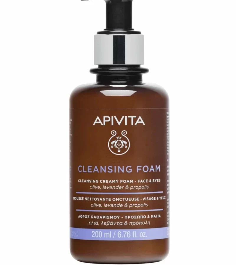 Apivita Cleansing Κρεμωδης Αφρός Καθαρισμού με Ελιά & Λεβάντα 200ml