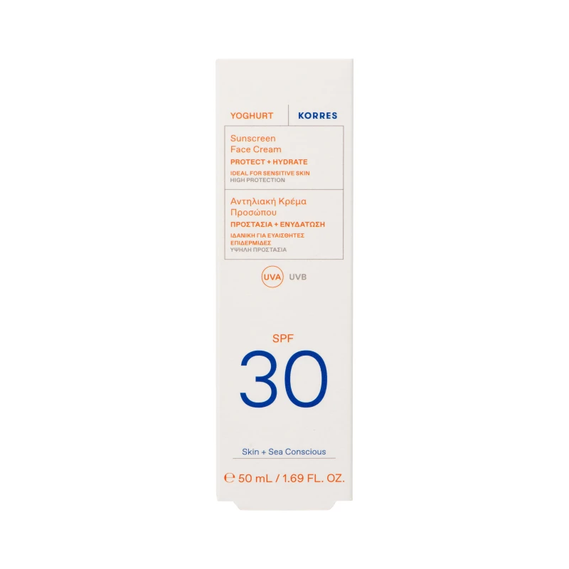 Korres Γιαούρτι Αντιλιακή Κρέμα Προσώπου Spf30 50ml