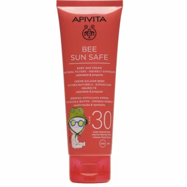 Apivita Bee Sun Safe Baby Sun Cream Natural Filters-Indirect Exposure SPF30 100ml